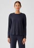 Stretch Jersey Knit Crew Neck Top