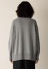 Cotton & Recycled Cashmere Crew Neck Long Top