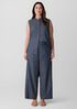 Airy Organic Cotton Twill Wide-Leg Pant
