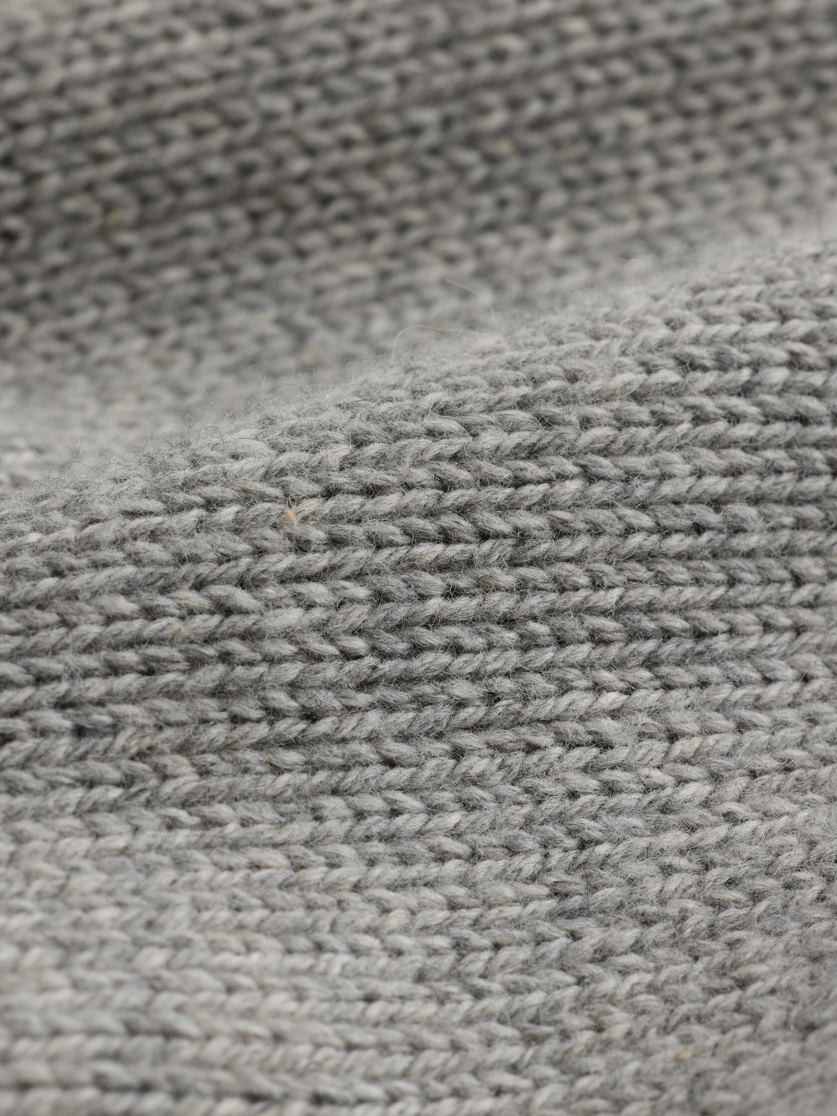 Cotton & Recycled Cashmere Crew Neck Long Top