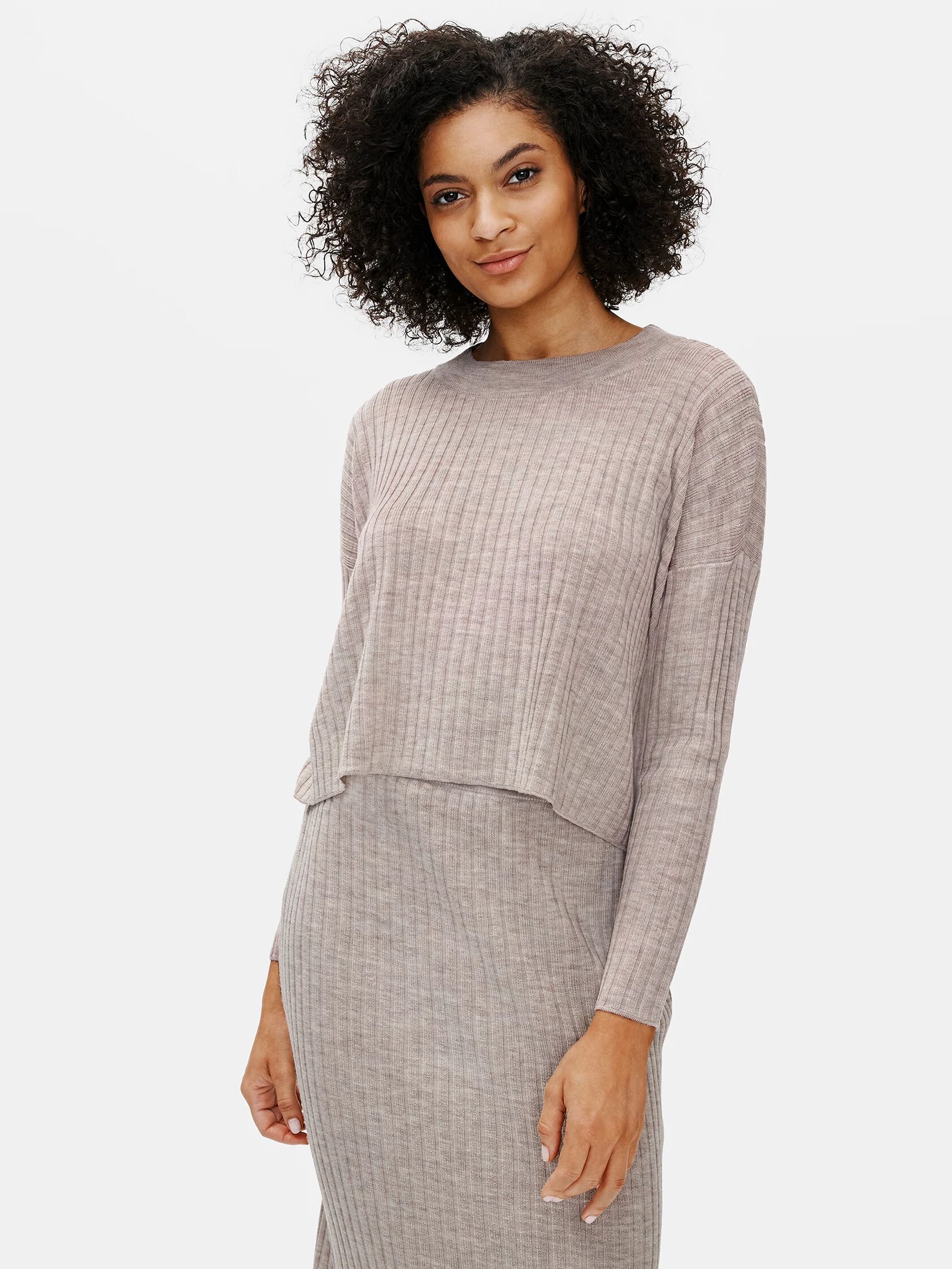 Merino Crew Neck Box-Top in Regenerative Wool