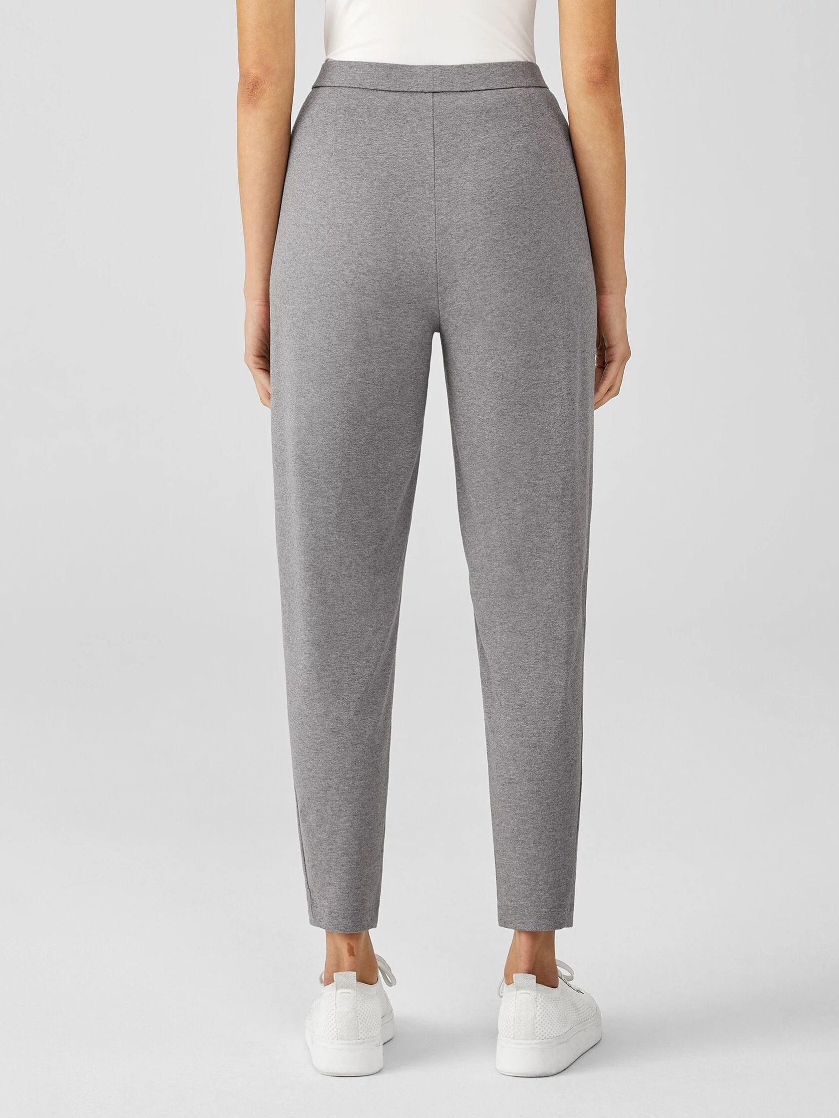 Heathered Organic Cotton Jersey Slouchy Pant