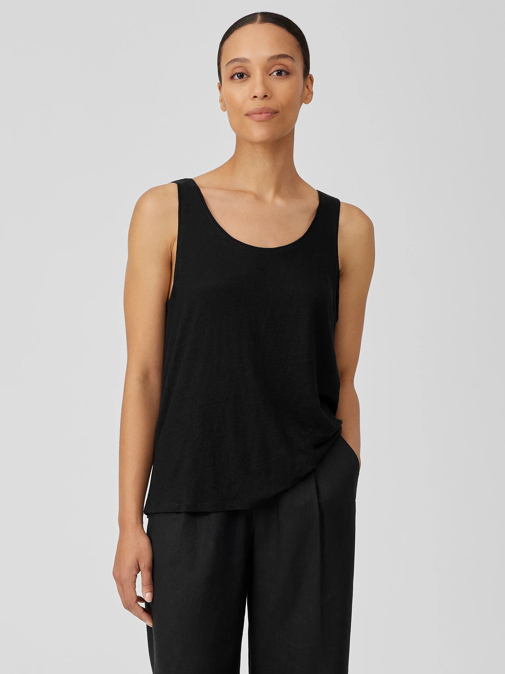 Organic Linen Jersey Tank