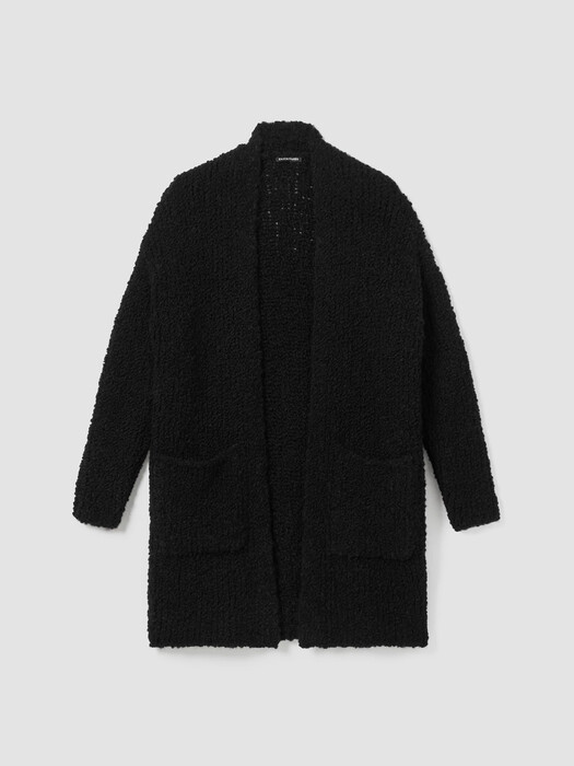 Peruvian Alpaca Loop High Collar Cardigan