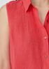 Garment-Dyed Handkerchief Linen Sleeveless Shirt