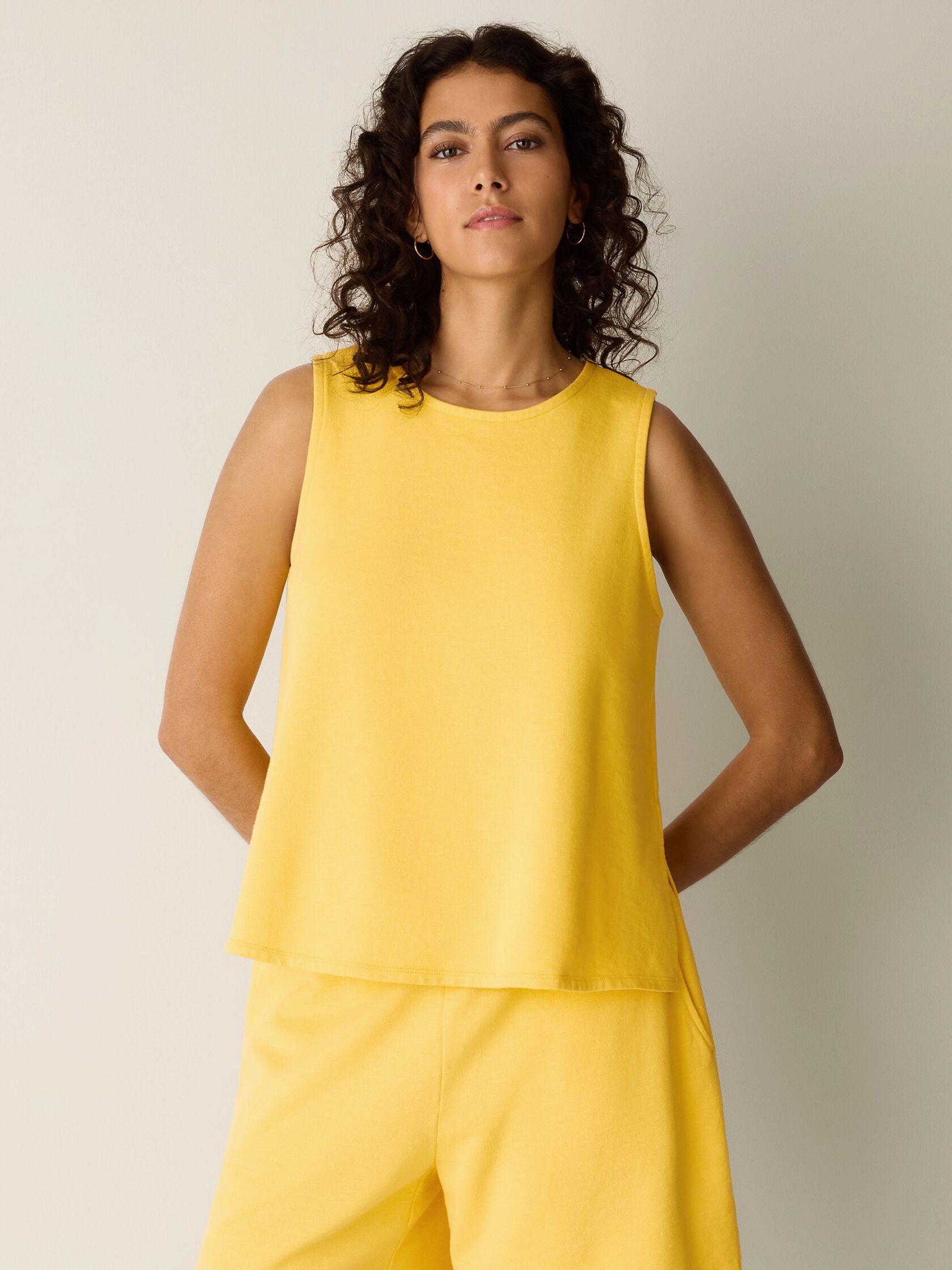 Garment-Dyed Organic Cotton Terry Shell