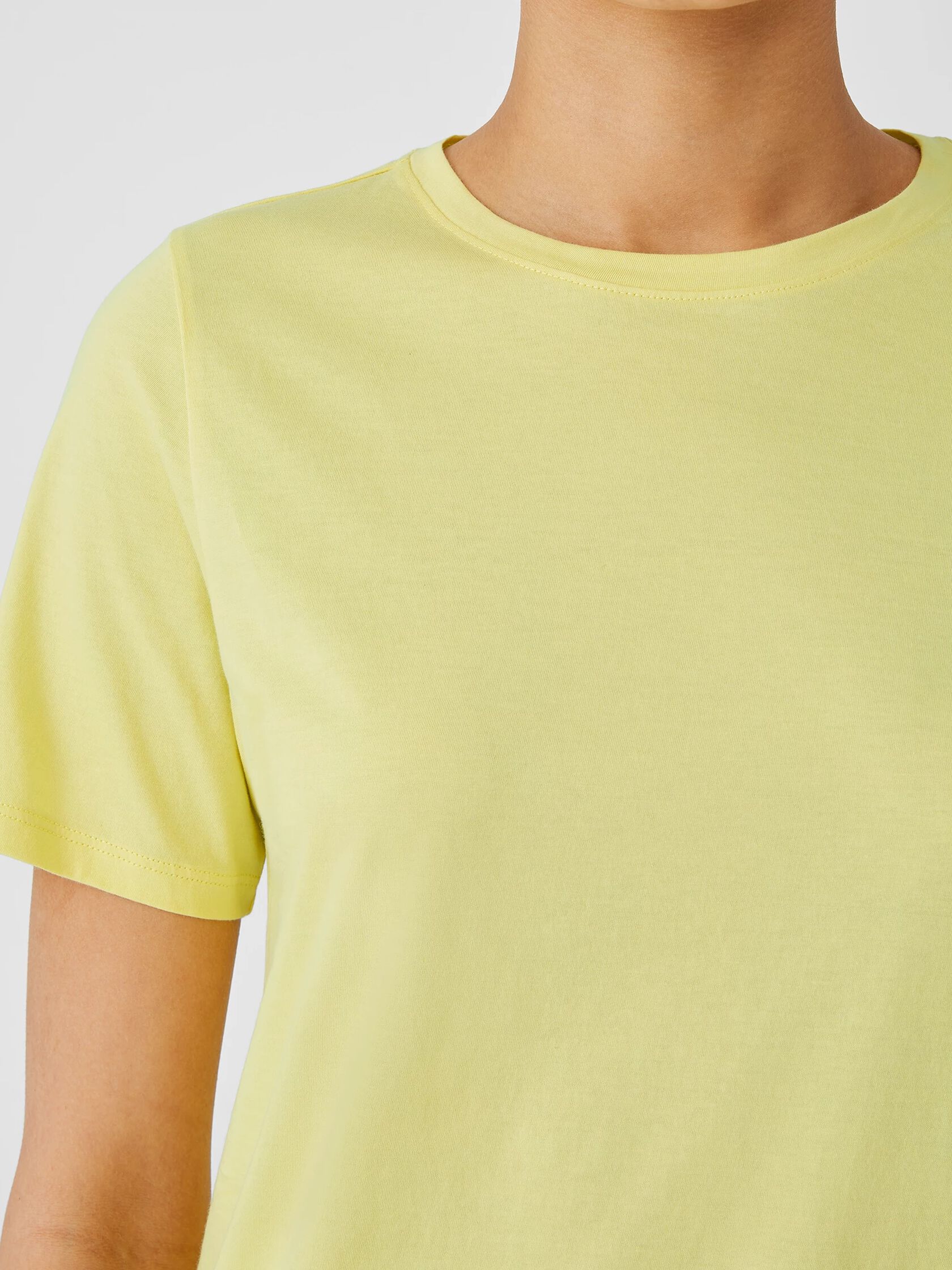 Organic Pima Cotton Jersey Round Neck Tee