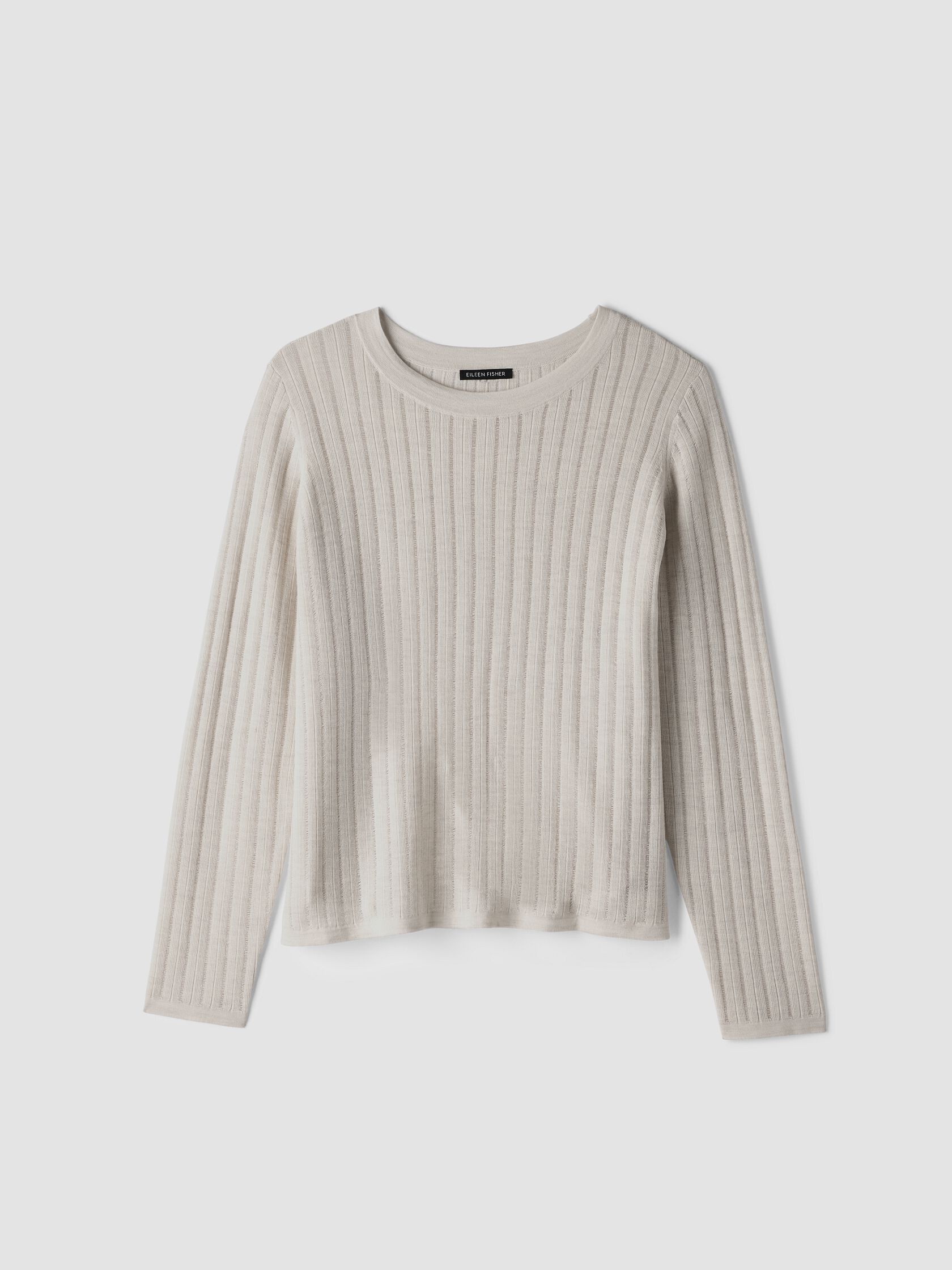 Superfine Merino Crew Neck Top in Regenerative Wool