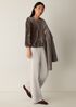 Crushed Velvet Round Neck Top