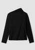Stretch Jersey Knit Drape Neck Top