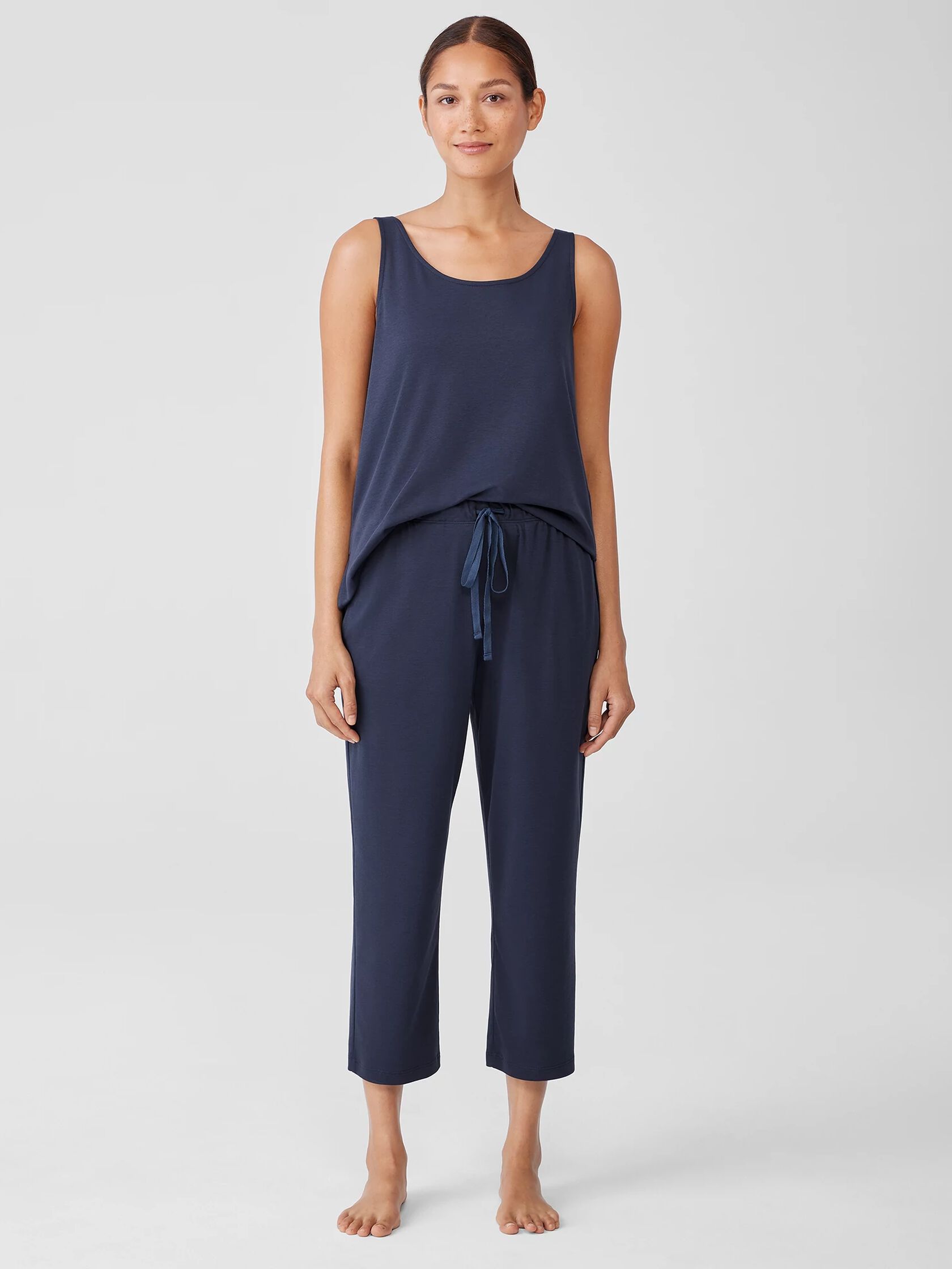 Cozy Organic Cotton Interlock Slouchy Pant