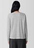 Striped Organic Linen Jersey Long-Sleeve Tee