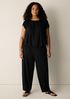 Stretch Jersey Knit Lantern Pant