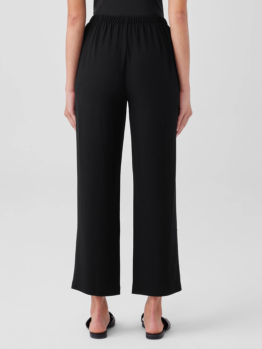 Silk Georgette Crepe Straight Pant