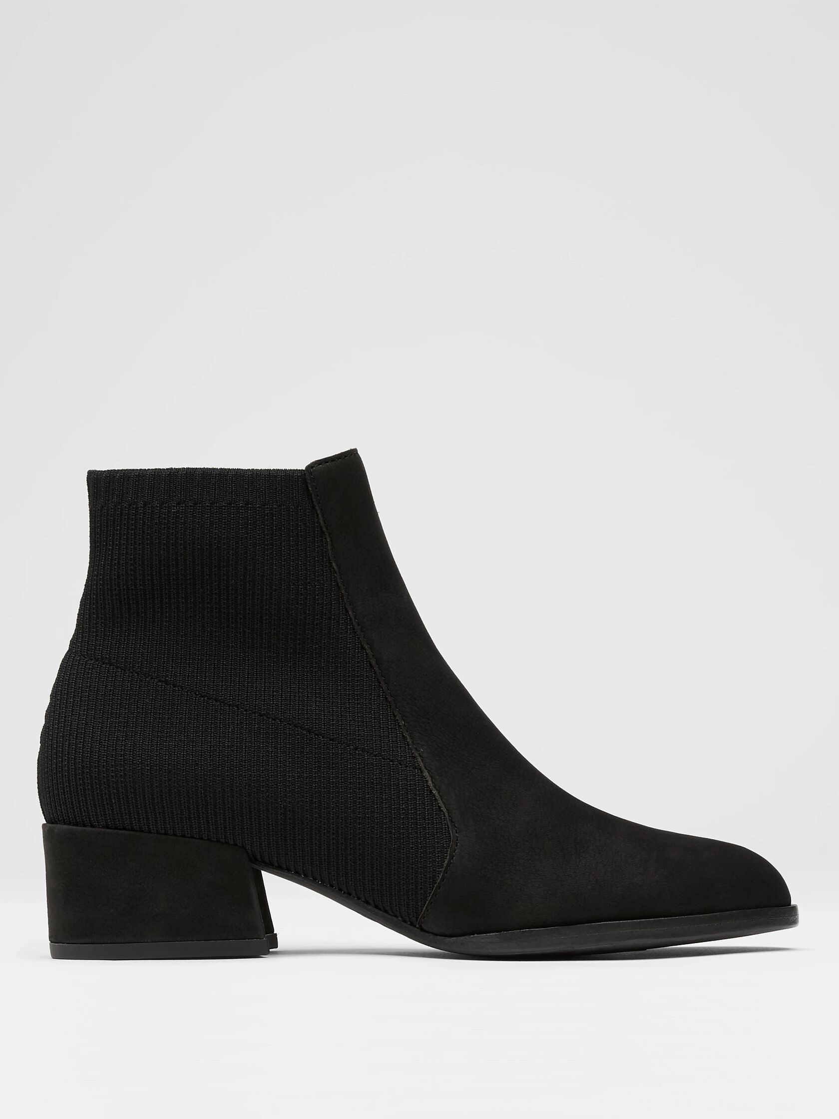 Aesop Tumbled Nubuck & Recycled Stretch Knit Bootie
