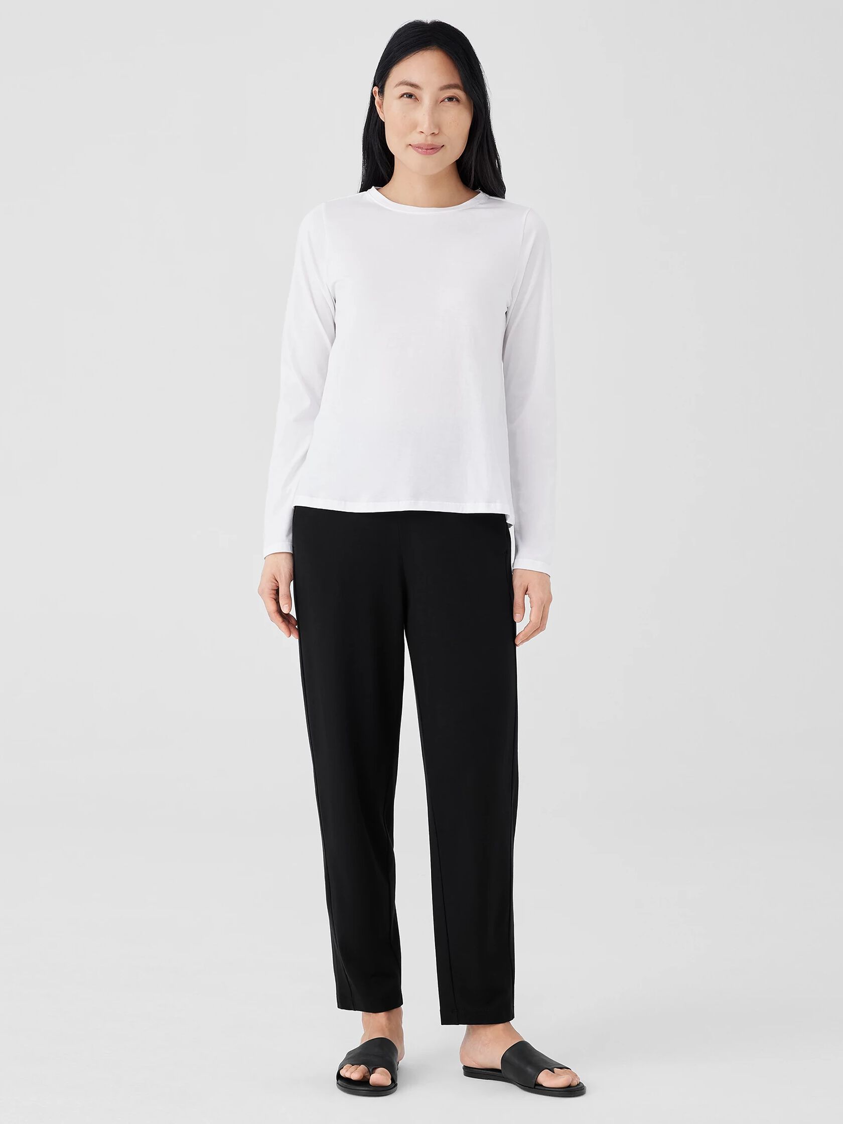 Organic Pima Cotton Jersey Long-Sleeve Tee