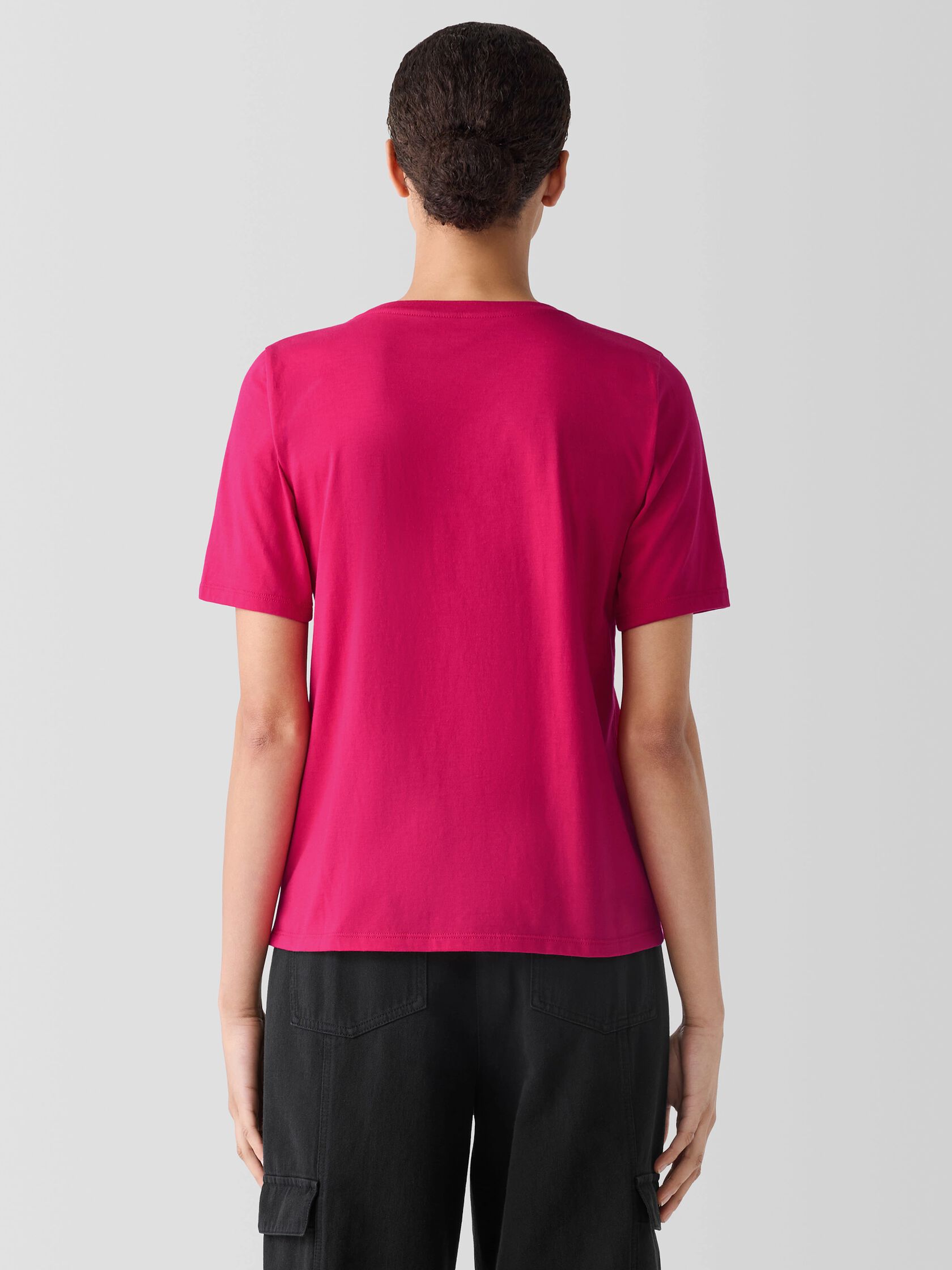 Organic Pima Cotton Jersey Round Neck Tee
