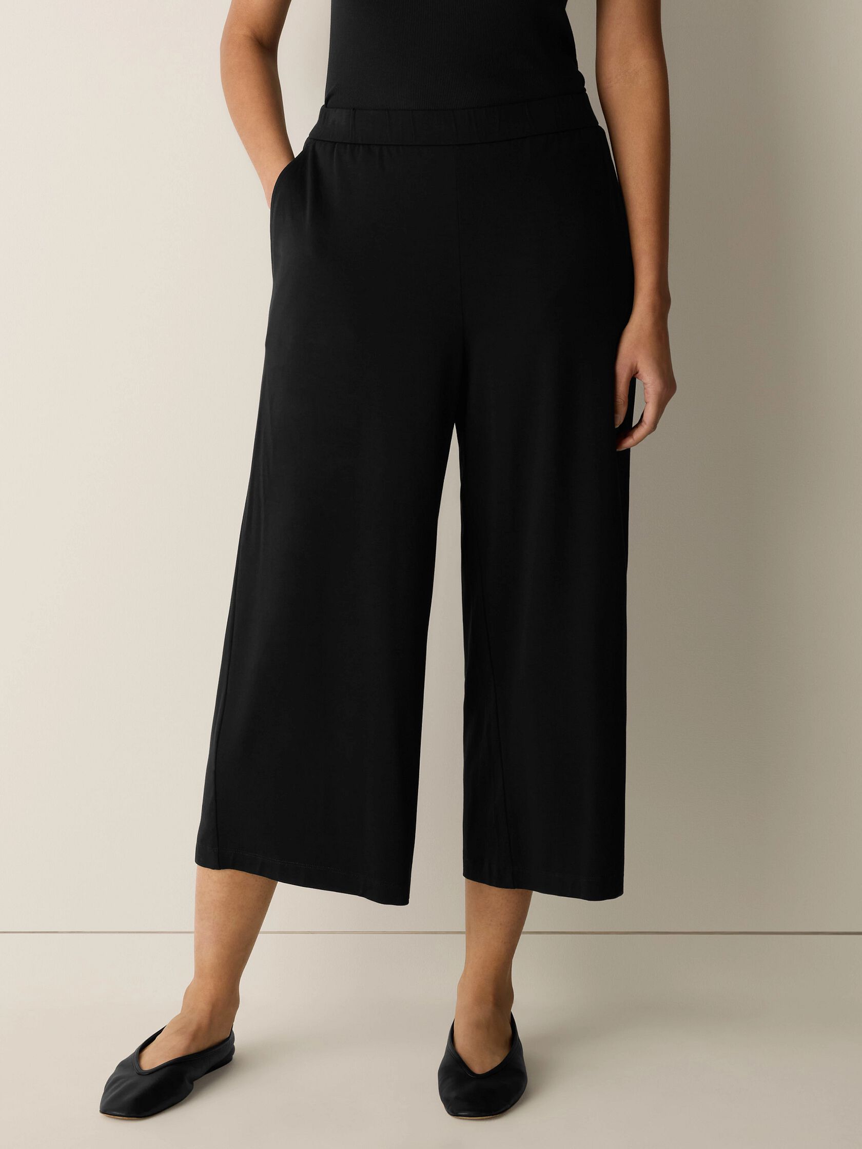 Stretch Jersey Knit Culotte