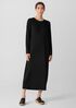Stretch Jersey Knit Oval Dress