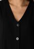 Resewn Washable Stretch Crepe V-Neck Dress