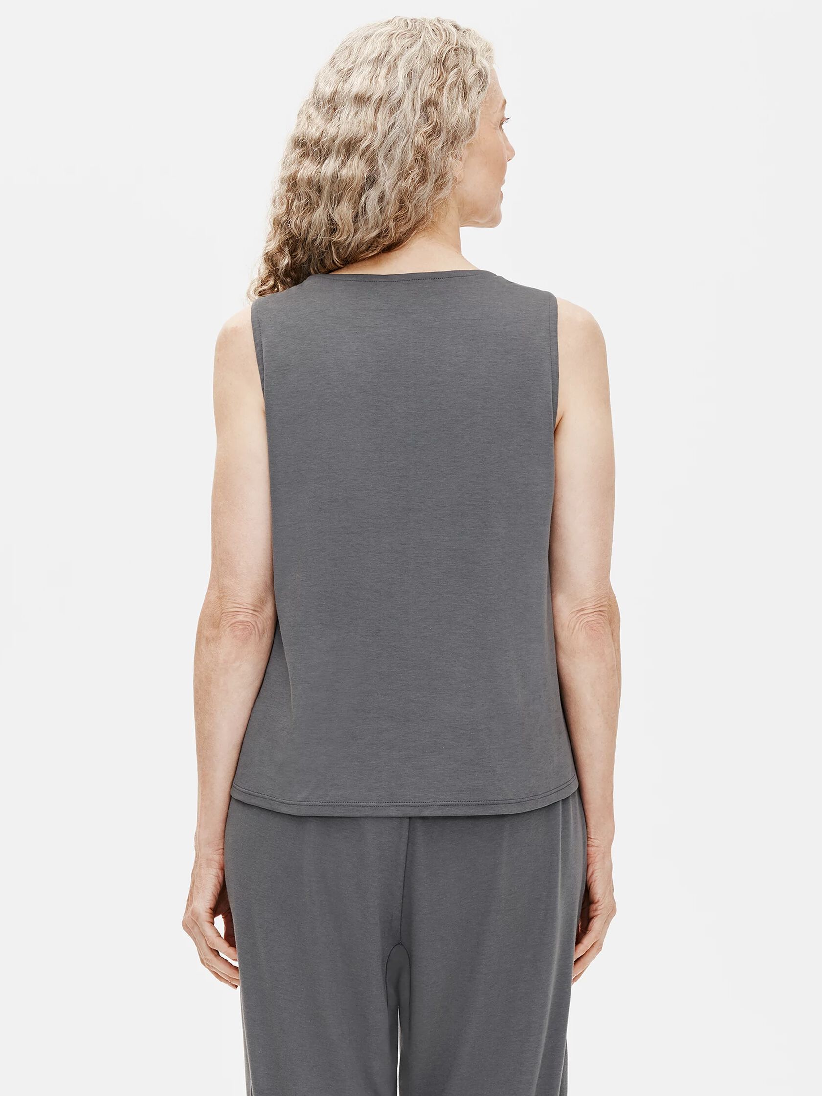 Cozy Organic Cotton Interlock U-Neck Tank