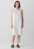 Organic Cotton Ripple Sleeveless Shirtdress