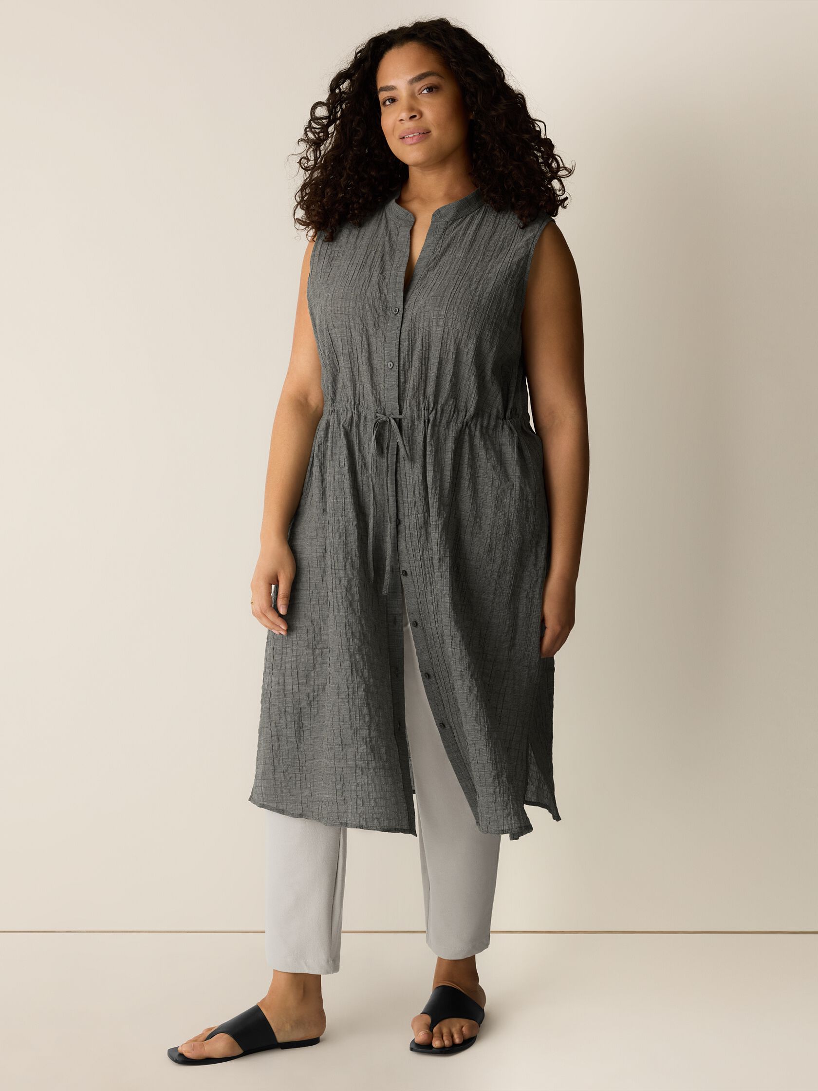 Washable Stretch Crepe Slim Pant