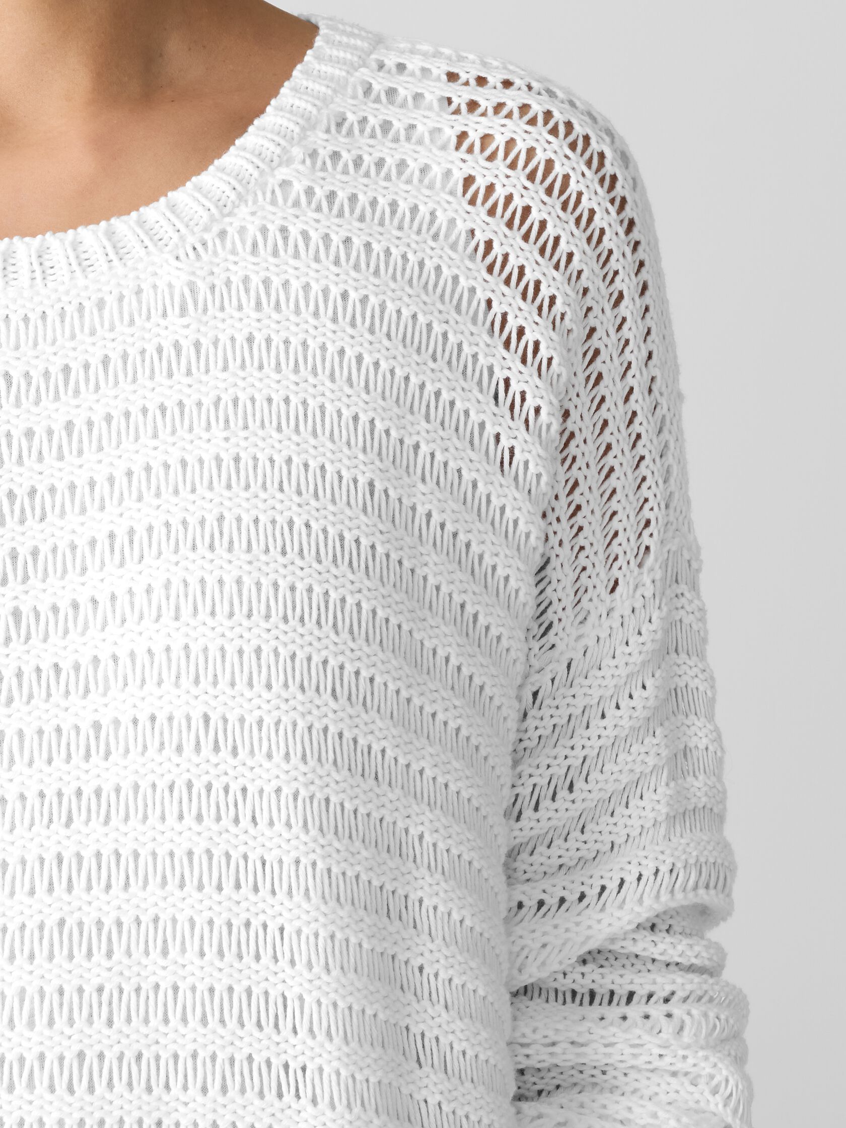 Peruvian Organic Cotton Cord Crew Neck Top