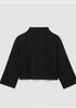Lightweight Ponte Funnel Neck Top