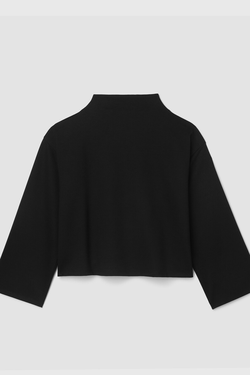 Lightweight Ponte Funnel Neck Top Lightweight Ponte Funnel Neck Top