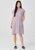 Puckered Organic Linen Shirtdress