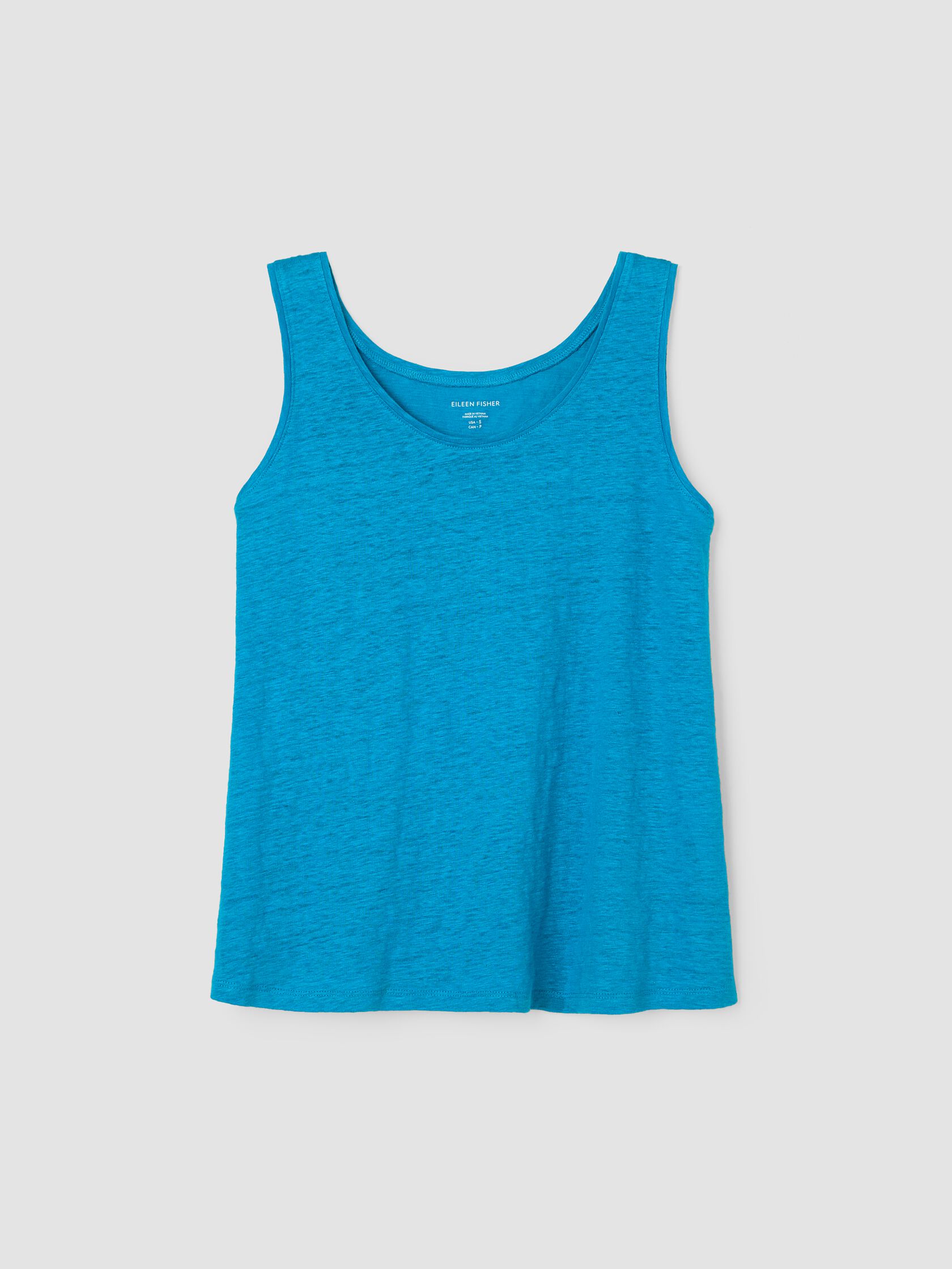 Organic Linen Jersey Scoop Neck Tank