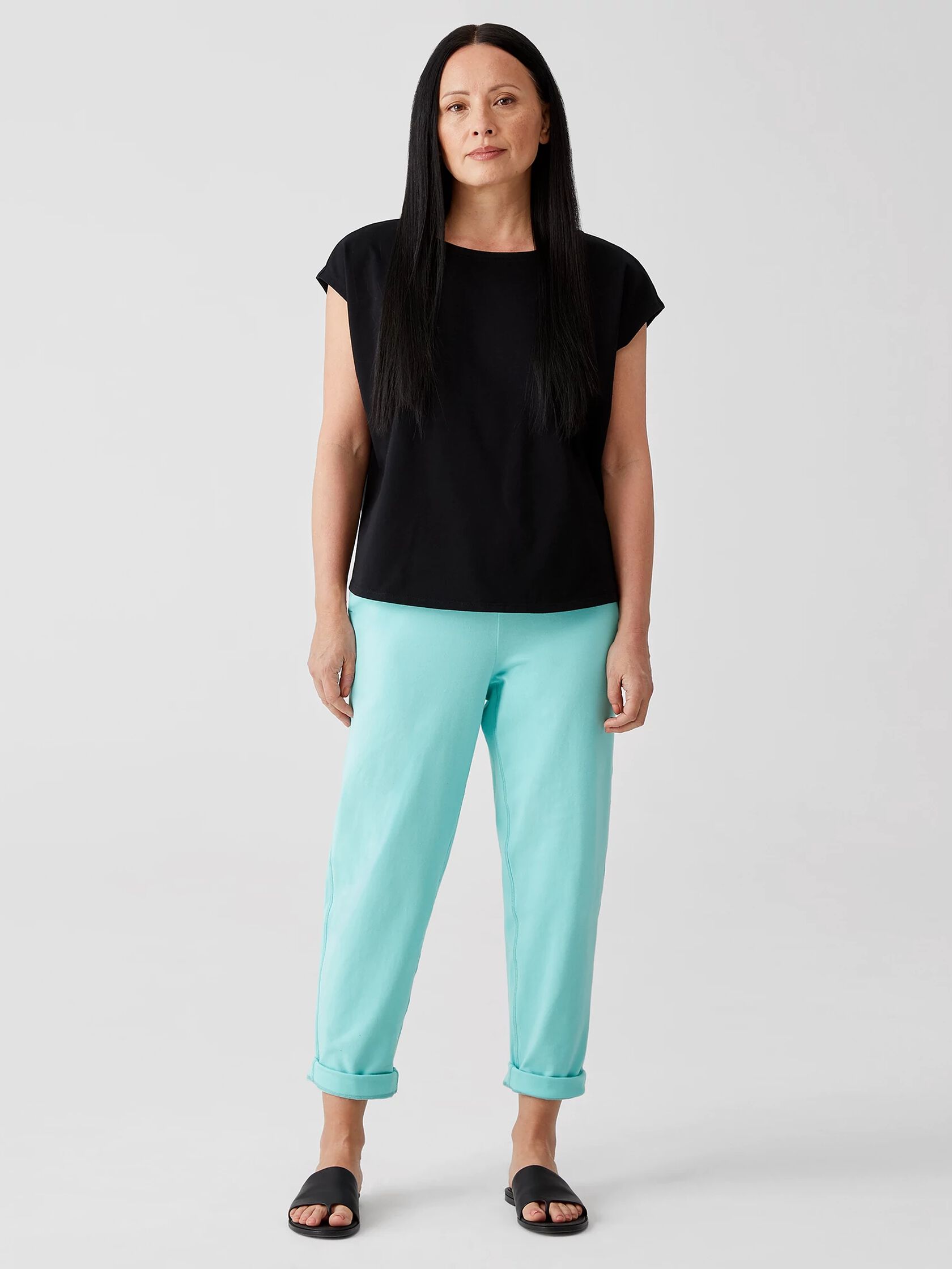 Traceable Cotton Jersey Pant EILEEN FISHER