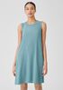 Silk Georgette Crepe Round Neck Dress