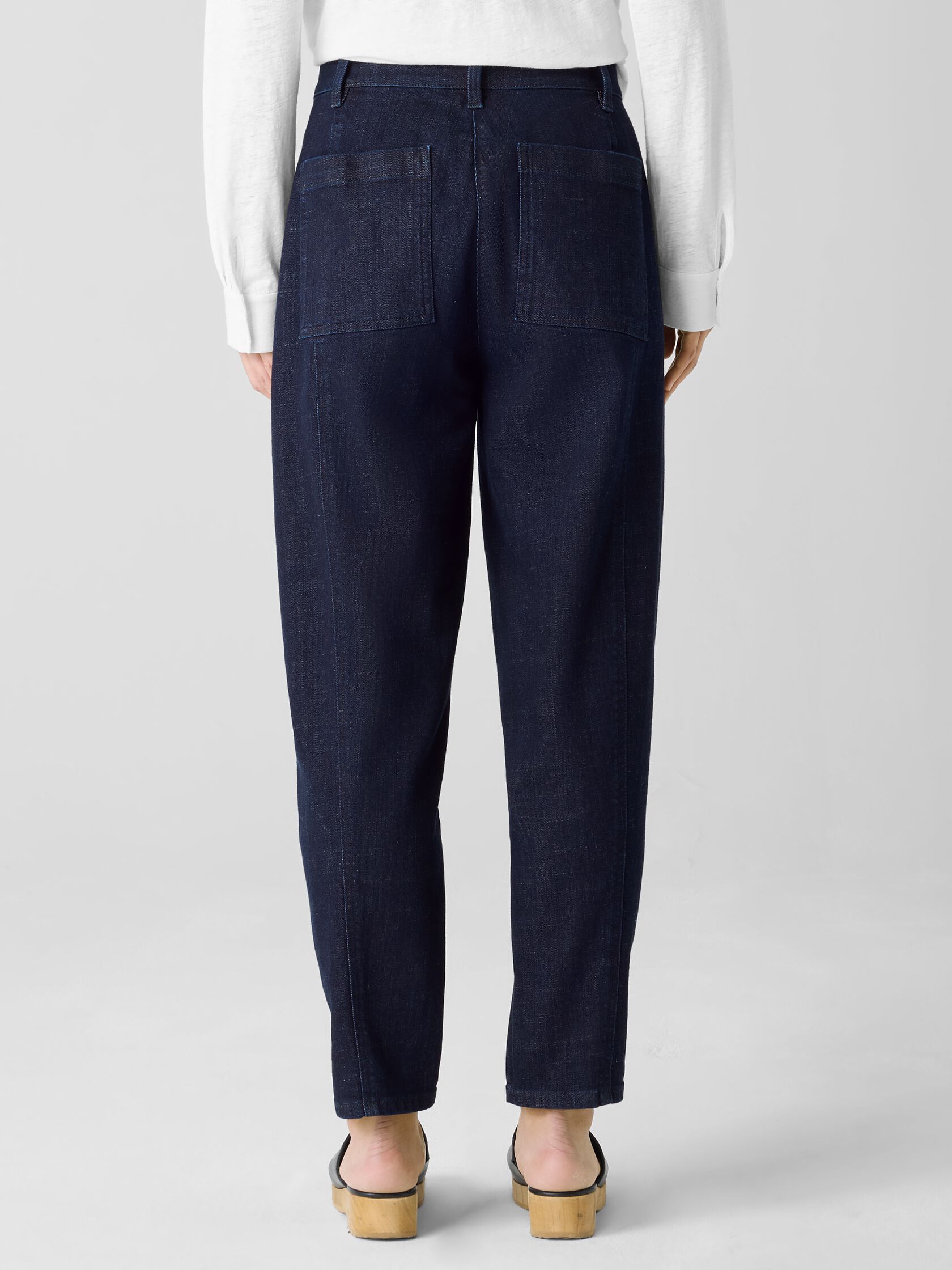 Cotton Stretch Denim Lantern Jean