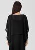 Sheer Silk Georgette Poncho