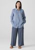 Yarn-Dyed Handkerchief Organic Linen Classic Collar Shirt