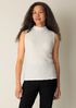 Bubble Jacquard Funnel Neck Top