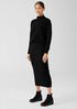 Merino Rib Pencil Skirt in Regenerative Wool