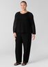 Washable Stretch Crepe Lantern Pant