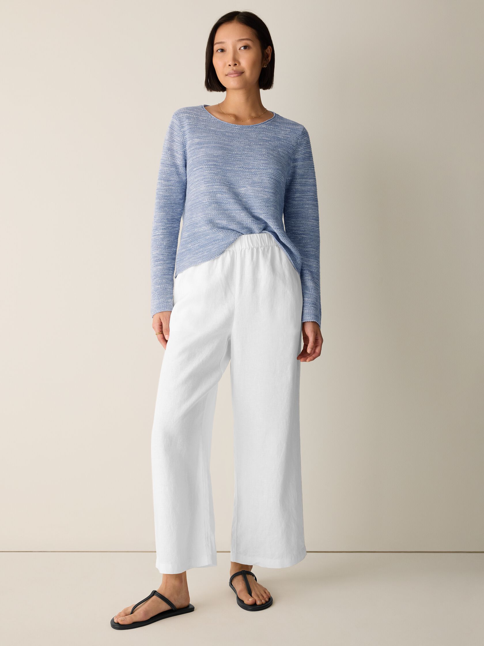 Organic Linen Wide-Leg Pant