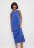 Stretch Jersey Knit Round Neck Dress