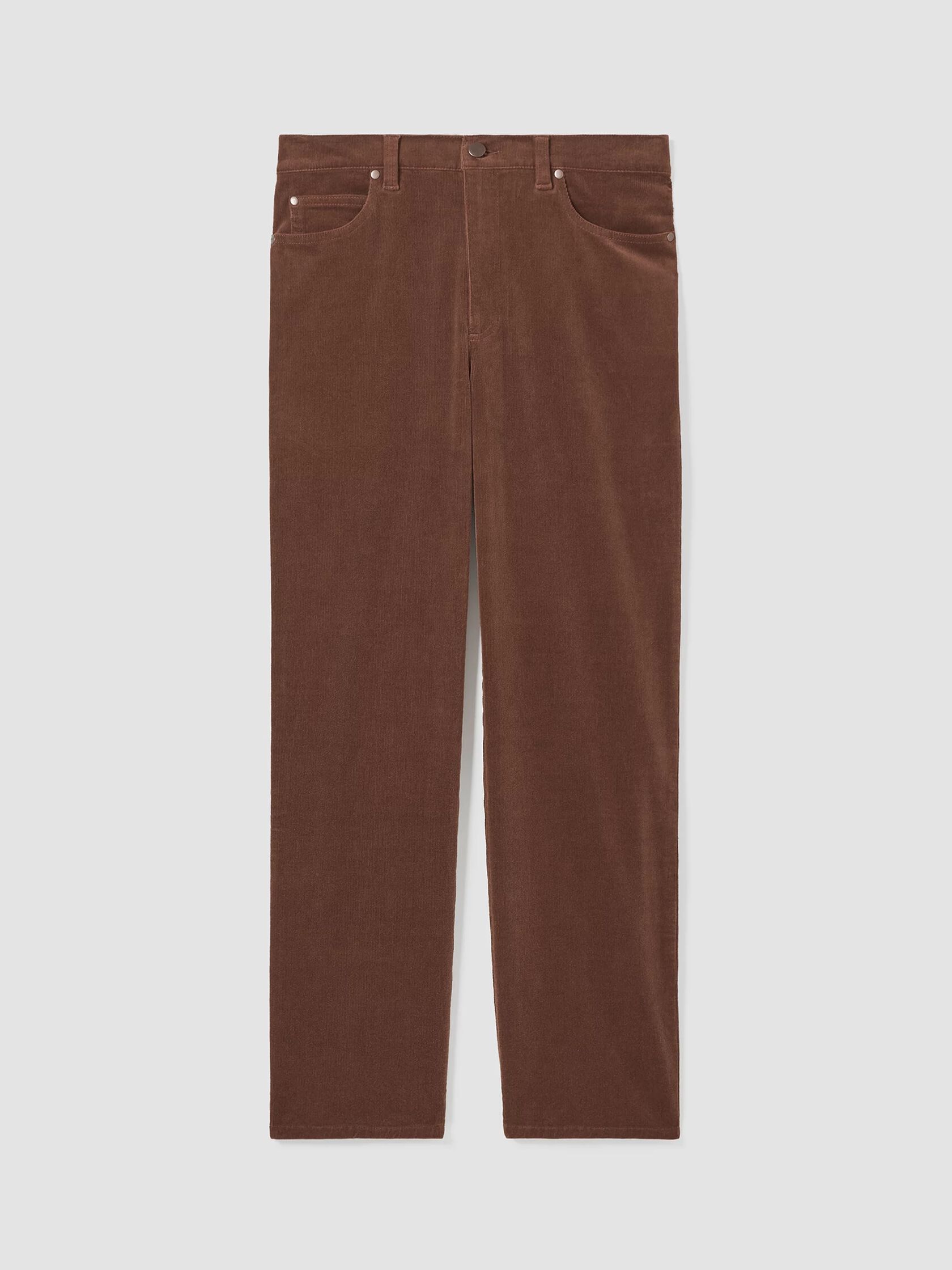 Organic Cotton Stretch Corduroy Straight Pant