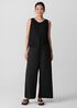 Washed Organic Cotton Poplin Wide-Leg Pant