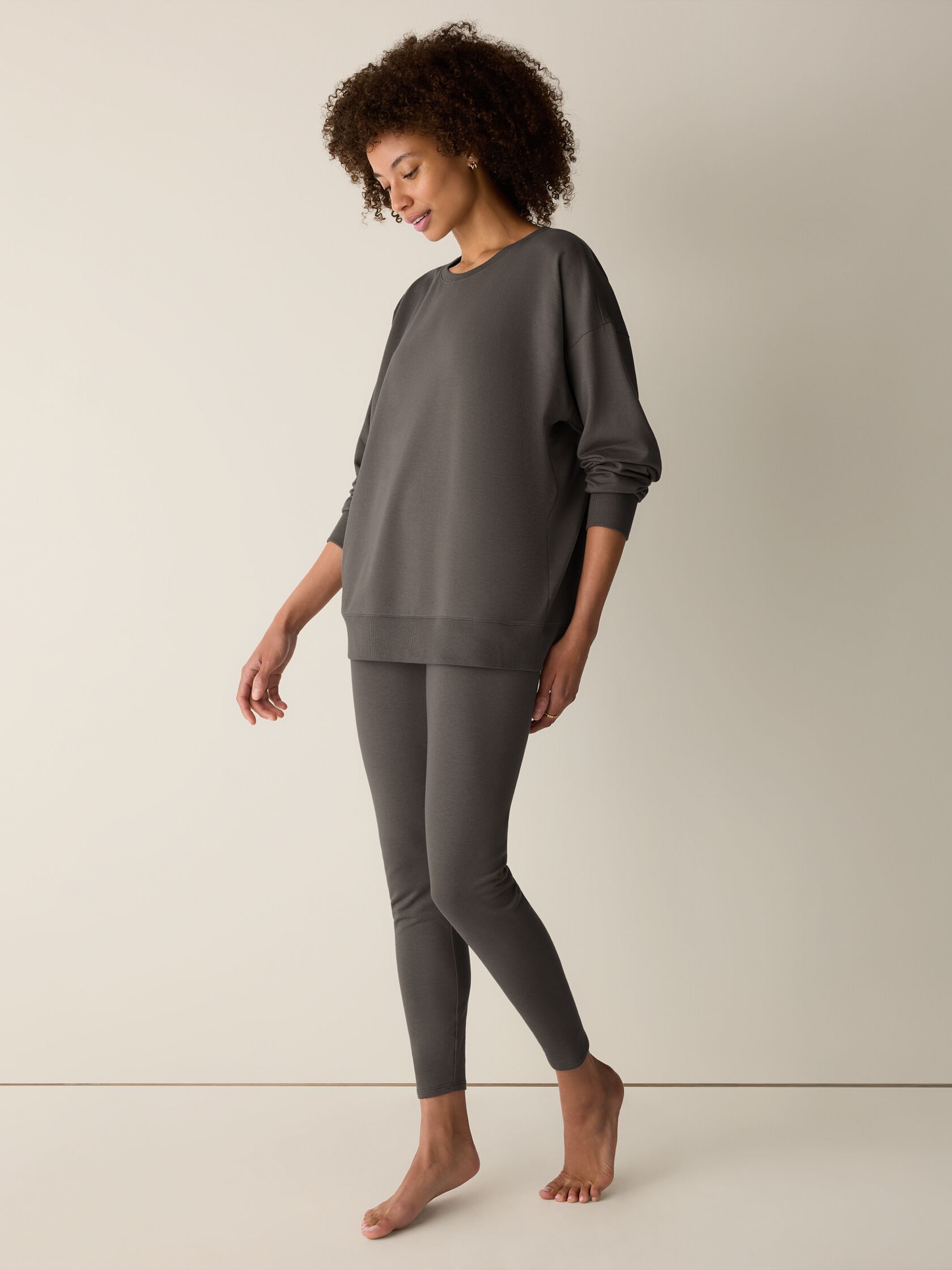 Cozy Brushed Terry Hug High-Waisted Leggings