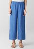 Washed Organic Linen D&eacute;lav&eacute; Wide-Leg Pant
