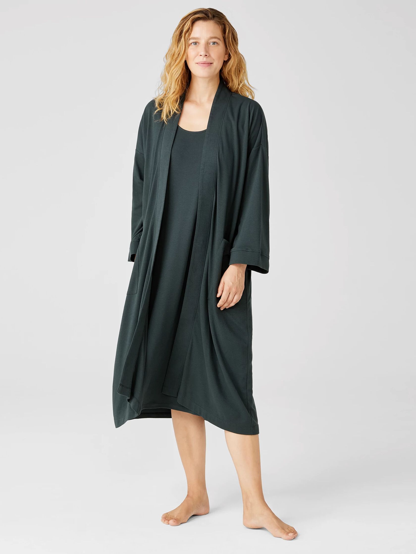 Cozy Organic Cotton Interlock Robe