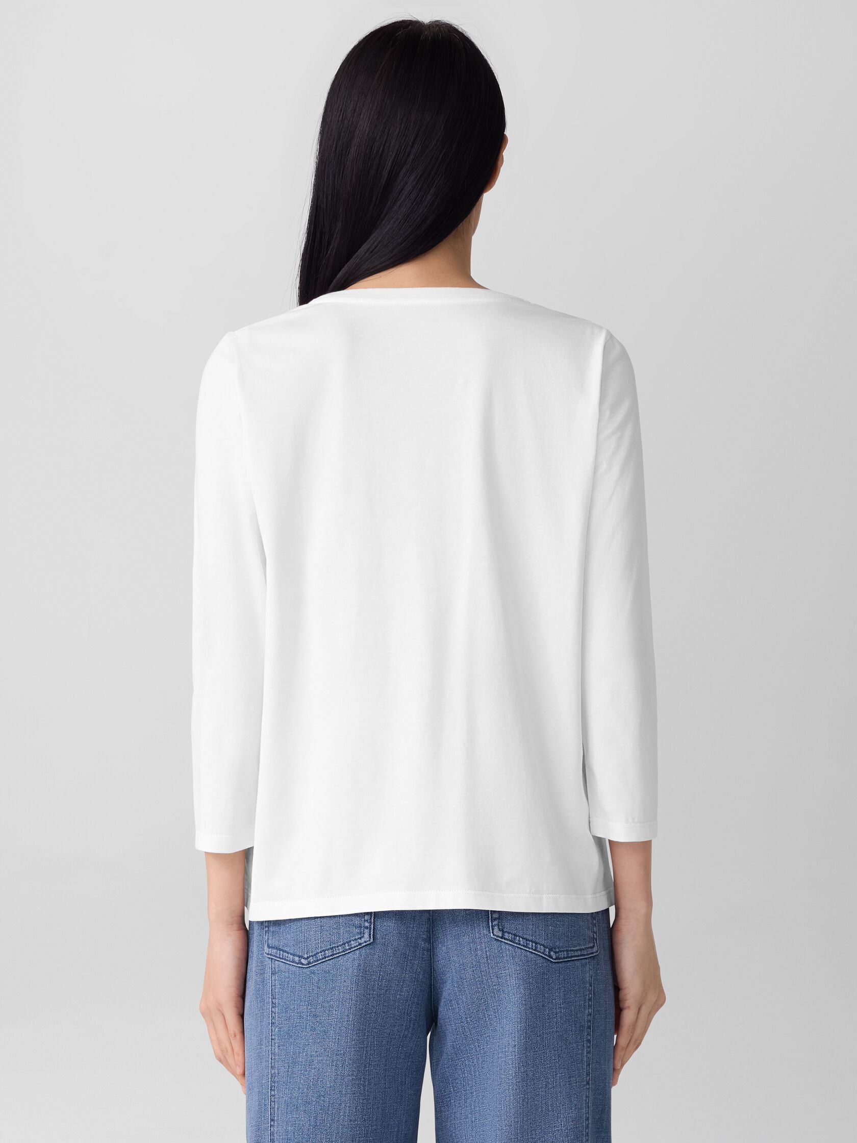 Organic Pima Cotton Jersey Long-Sleeve Tee