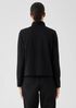 Cotton Blend Ponte Stand Collar Jacket