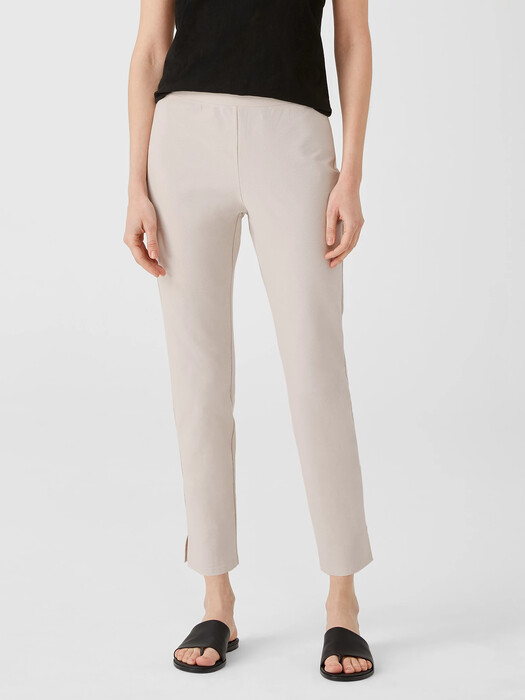 Washable Stretch Crepe Pant with Slits